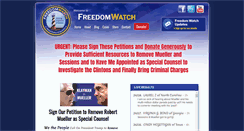 Desktop Screenshot of freedomwatchusa.org